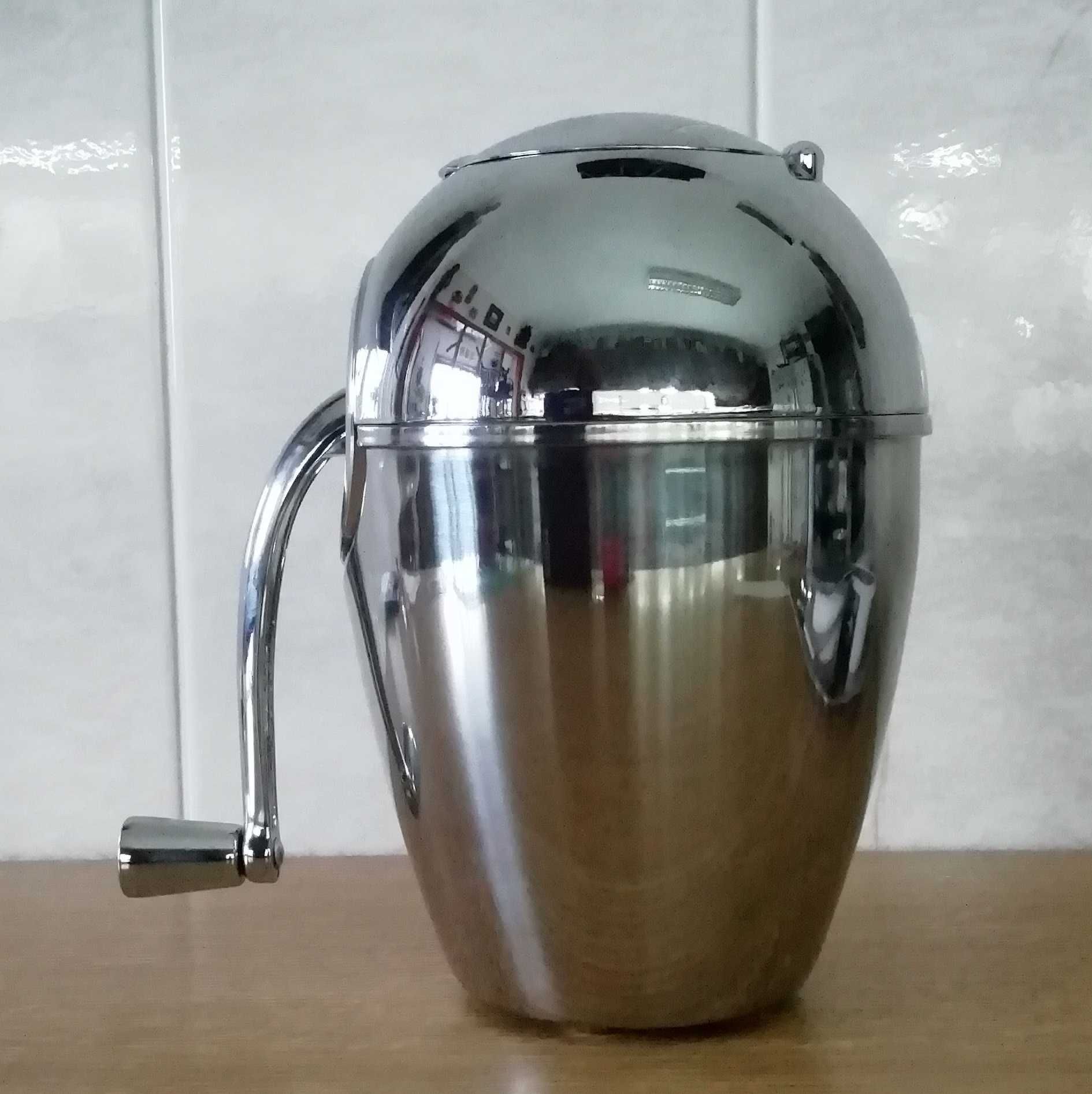 Triturador ou picador de gelo High em aço inoxidável manual