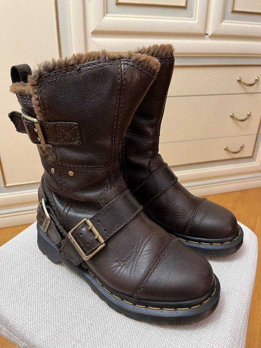 Dr Martens Womens Kristy Mid Faux Fur | жіночі зимові чоботи 36EU/5US
