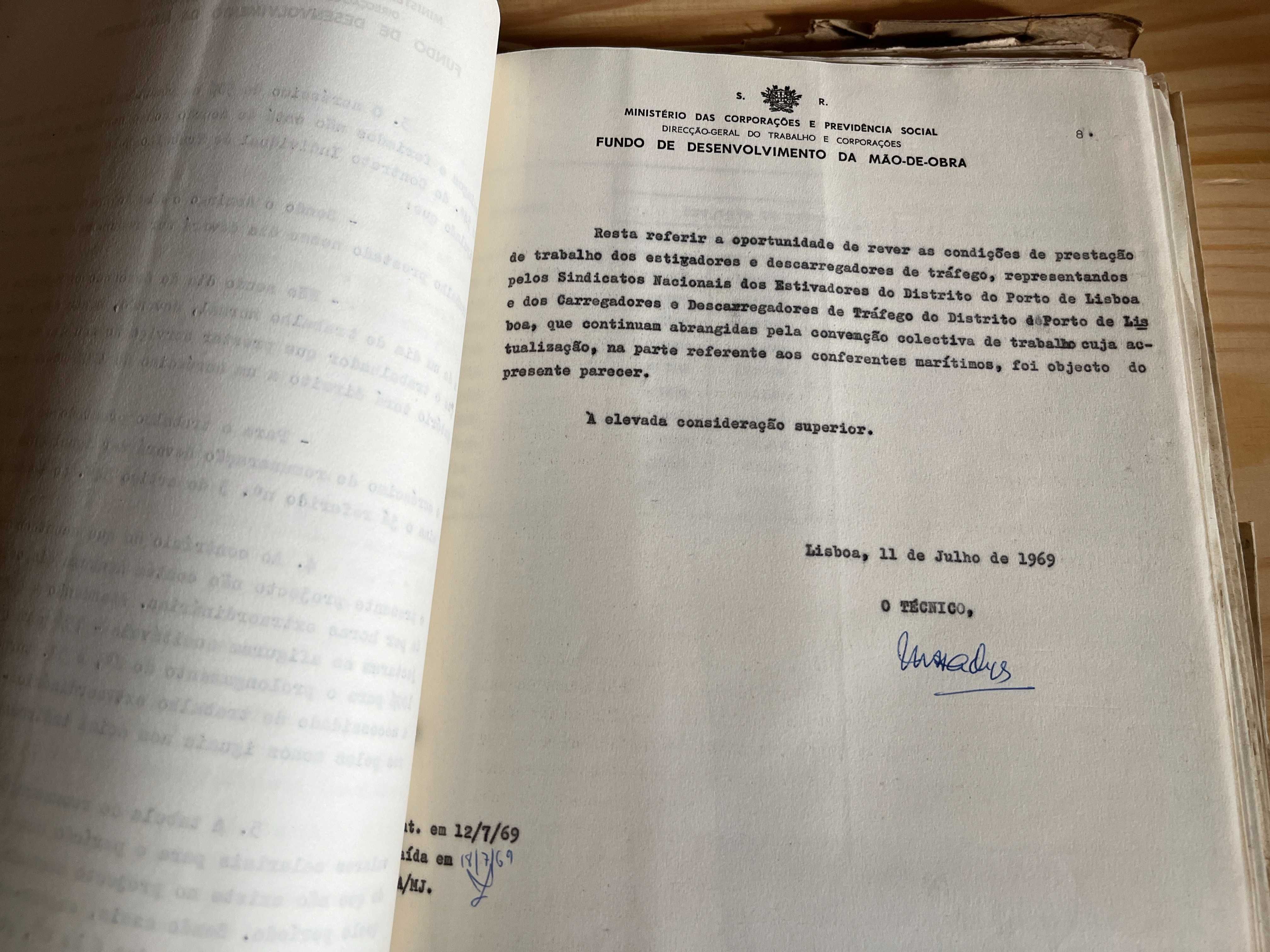 Dossier Ministério das Corporações e Previdência Social – 1968/69