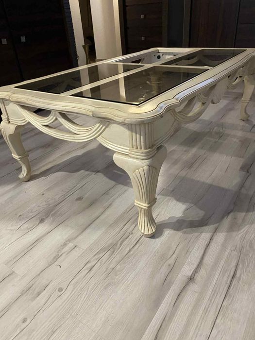 Rzeźbiona ława kawowa/ Antyk