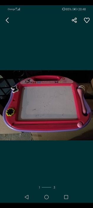 Tablica zmazywalna dla dzieci do pisania że stempelkami