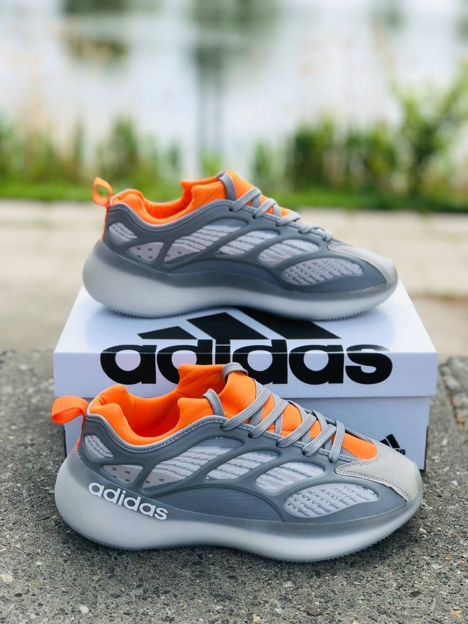 Мужские кроссовки Adidas Серые летние кросовки Адидас Кросівки Адідас