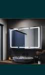 Szafka łazienkowa wisząca z lustrem LED 105x65 cm Generic Sonni biała