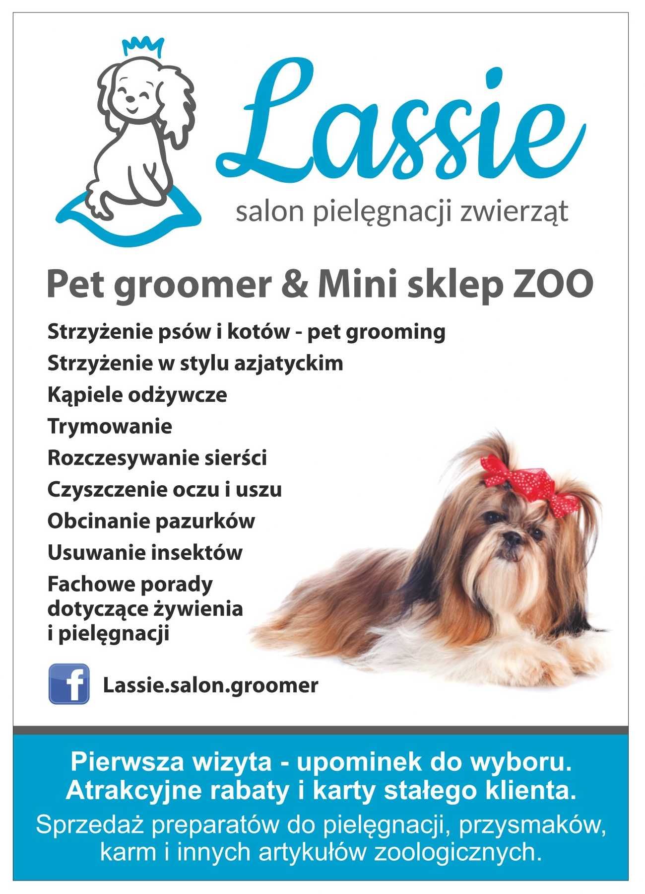 LASSIE salon pielęgnacji zwierząt, psi fryzjer Groomer strzyżenie, spa