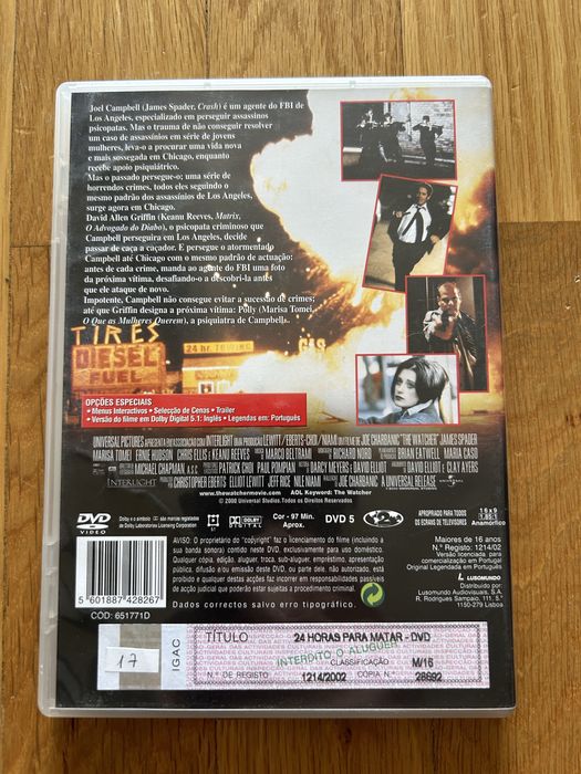 DVD 24 Horas para matar