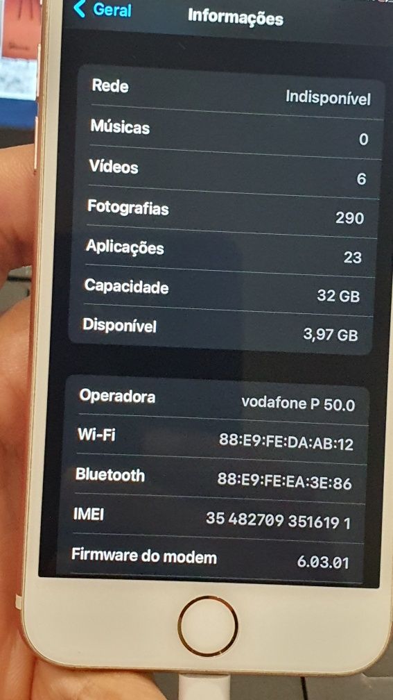 Vendo iPhone 7 pink desbloqueado