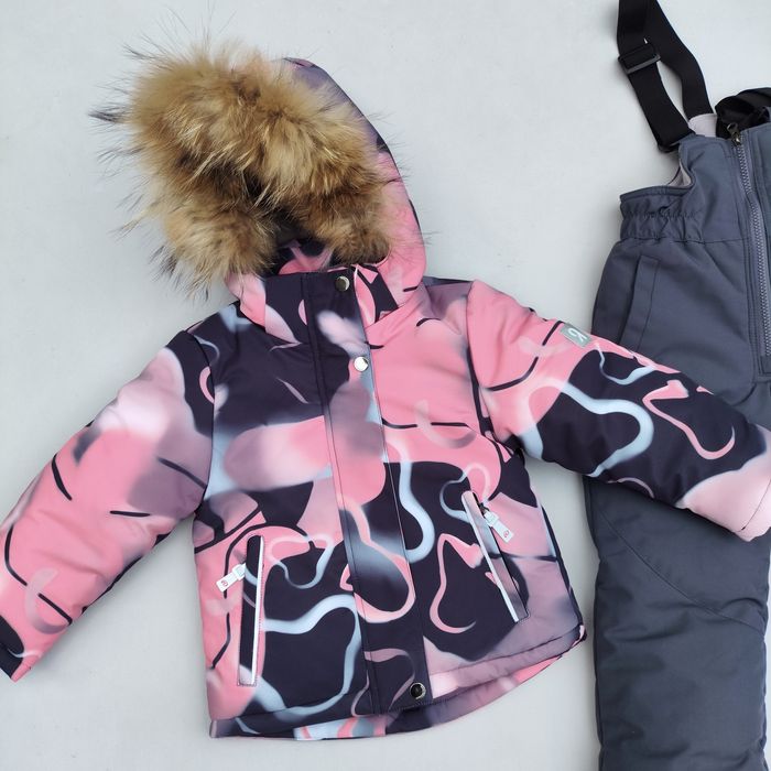 Зимовий термо комбінезон для дівчаток на зріст 86,92,98,104,110