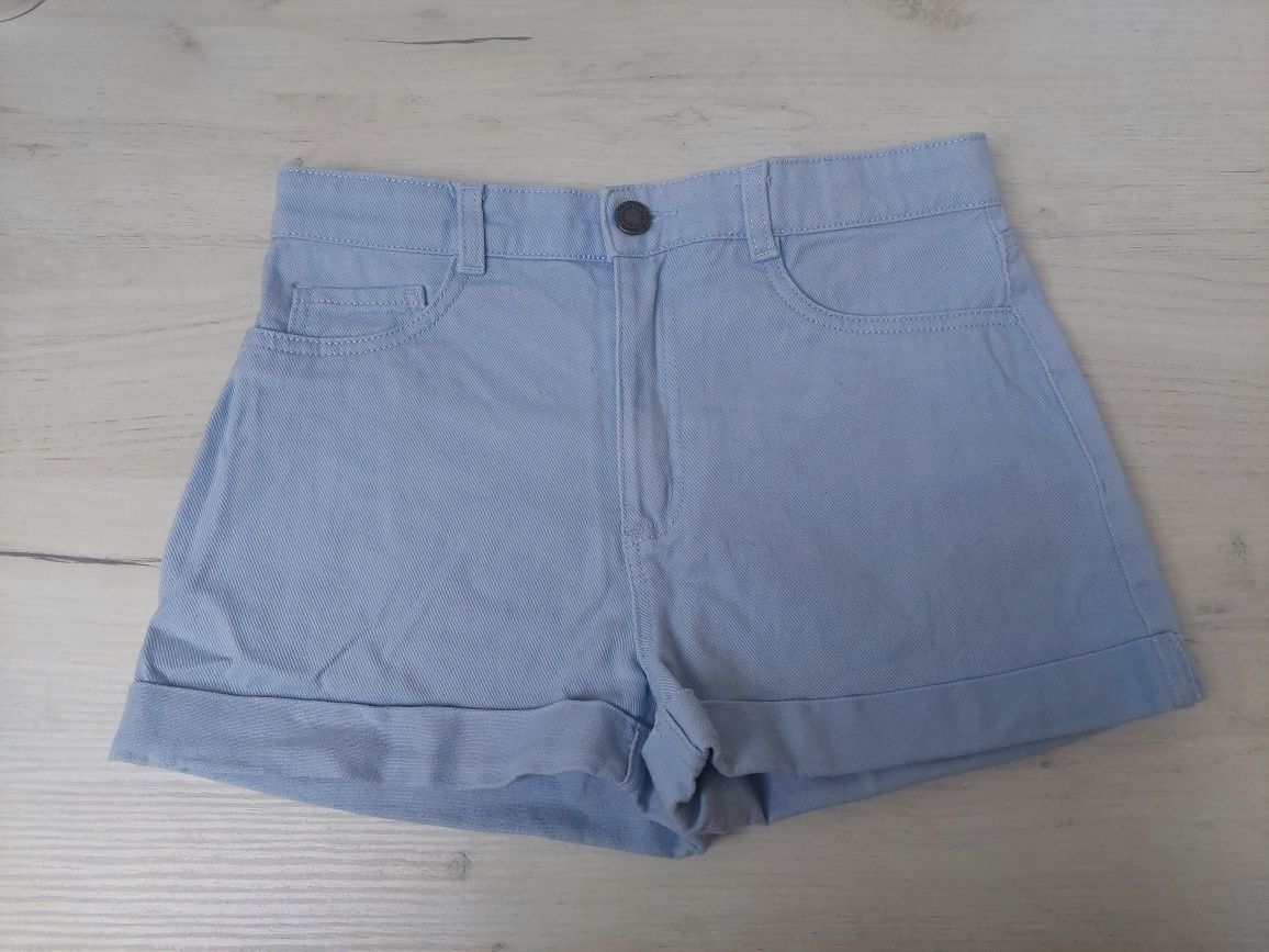 Szorty 146 H&M krótkie spodnie spodenki jeansowe dla dziewczynki