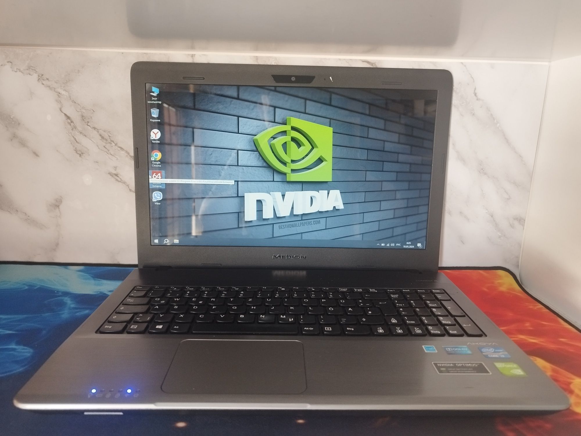 Продам ноутбук Medion Akoya P6640 8/256 SSD, Nvidia