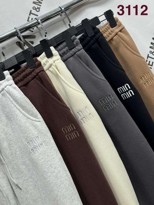 Джогери жіночі на манжеті з вишитим логотипом