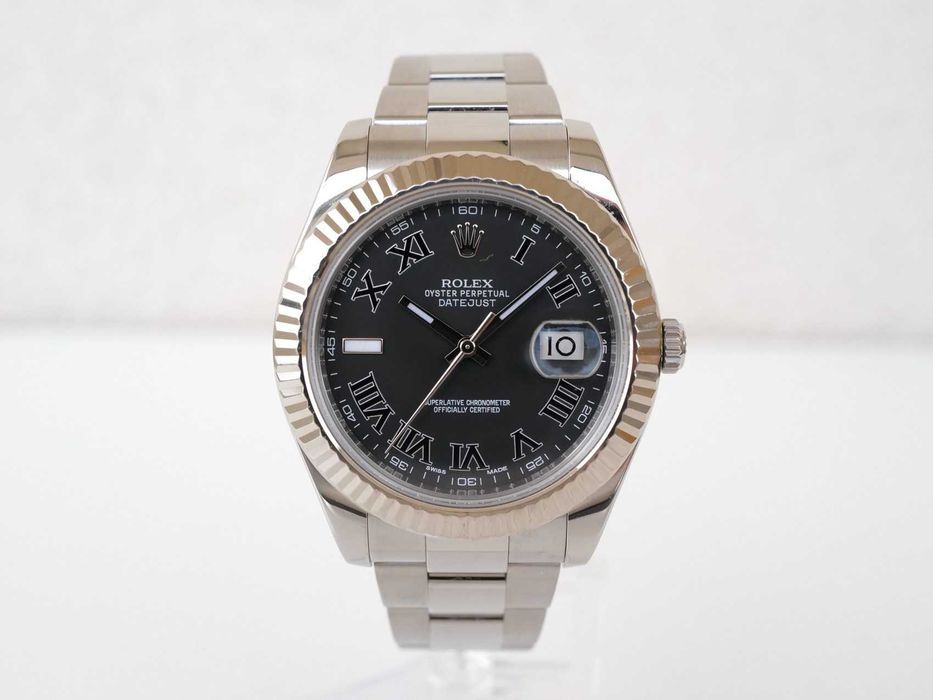 Rolex Datejust II Black Roman Dial 41mm