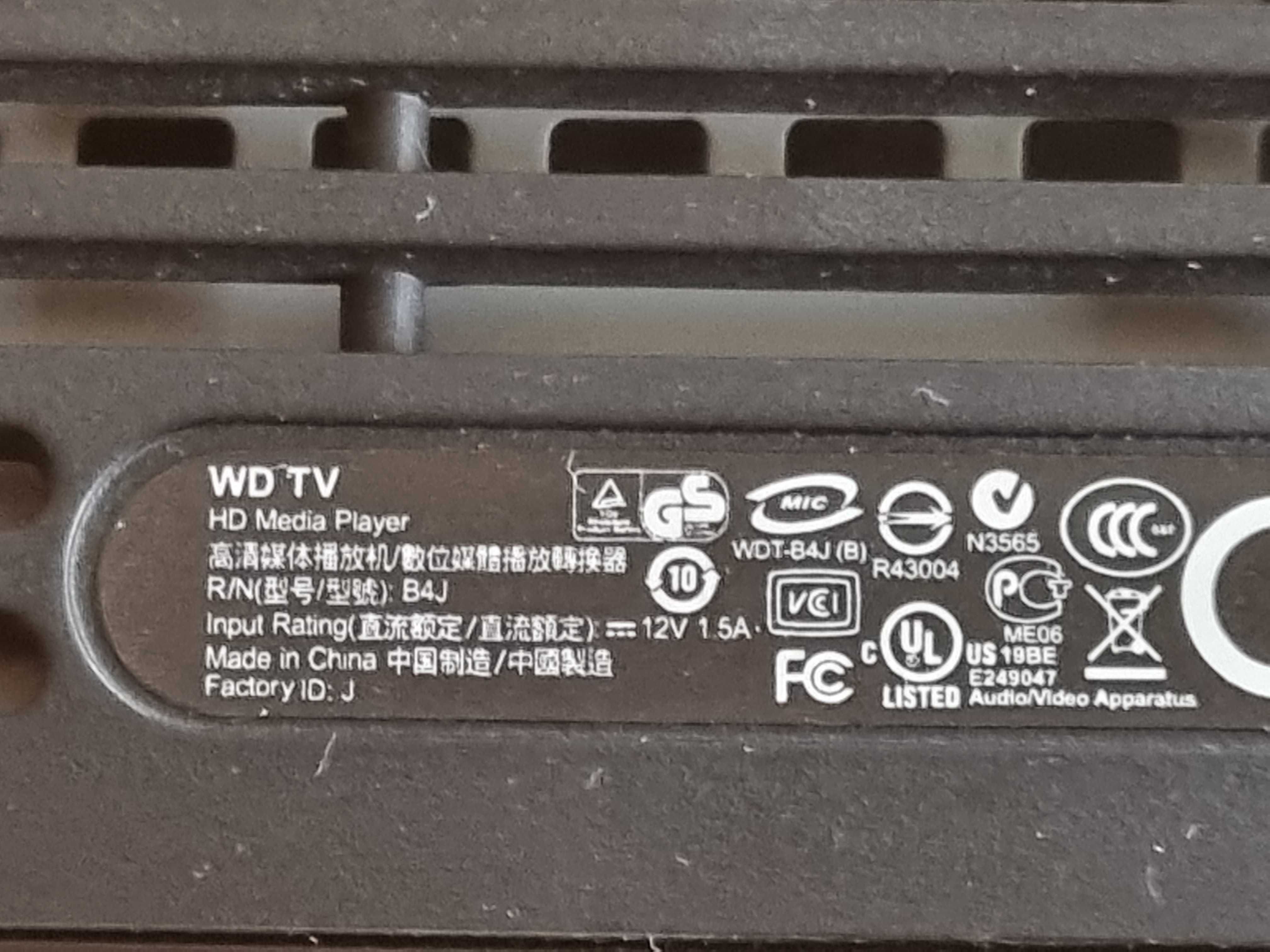 WD TV HD Media Player USB HDMI odtwarzacz WD00AVP-00