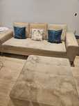Sofa Antarte de 3 lugares e puff