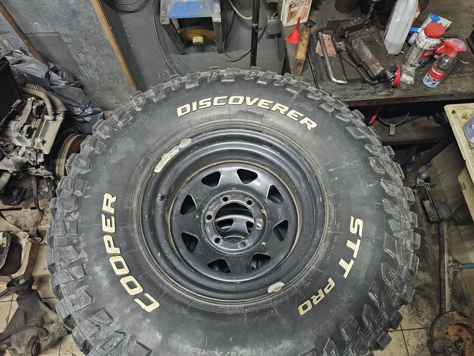 Opony Discover Cooper STT pro R35 + felgi