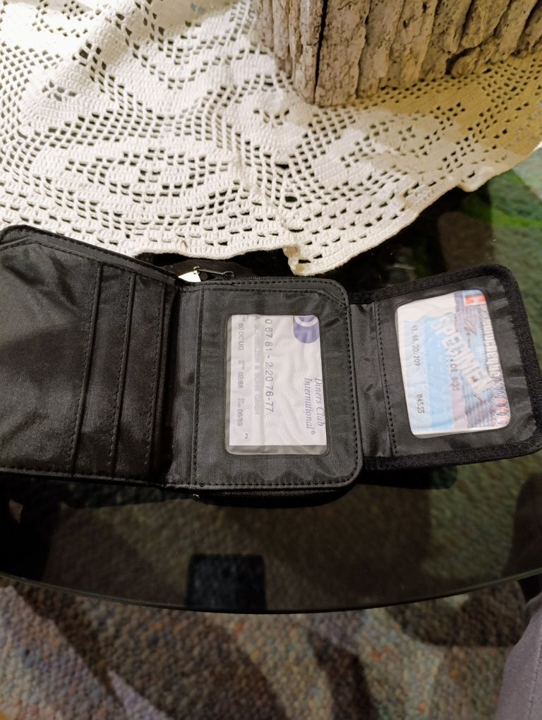 Portfel unisex czarny
