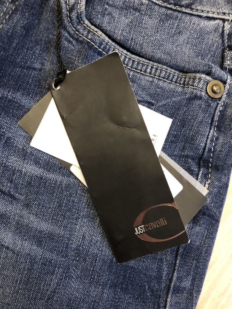 Spodnie damskie jeans Just Cavalli oryginał nowe slim leg xs 25