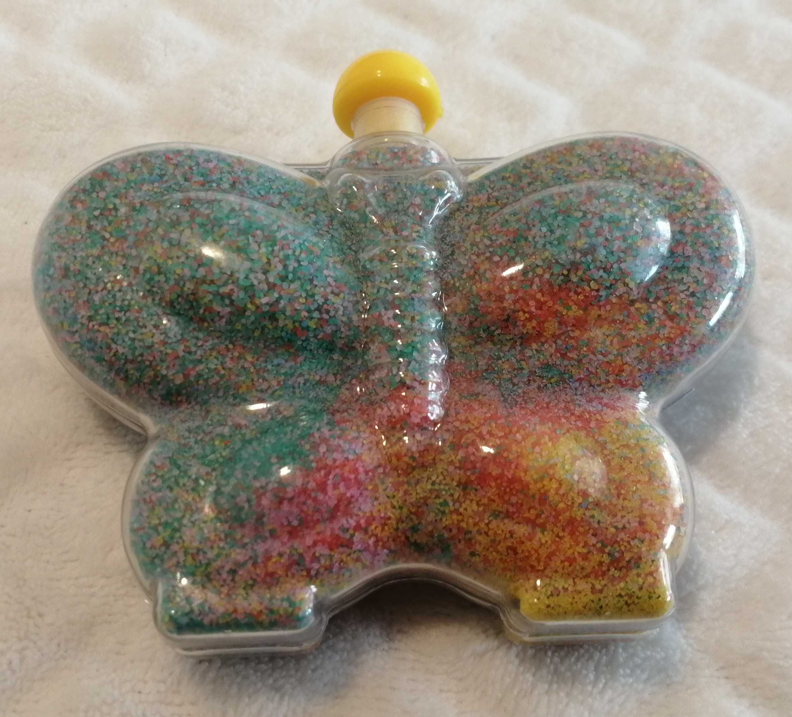 Motyl, kolorowy piasek artystyczny, 9cm (Zabawka, dekoracja)