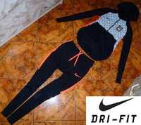 NIKE DRI FIT komplet dres ORYGINAŁ spodnie i bluza r S 36 NOWOŚĆ