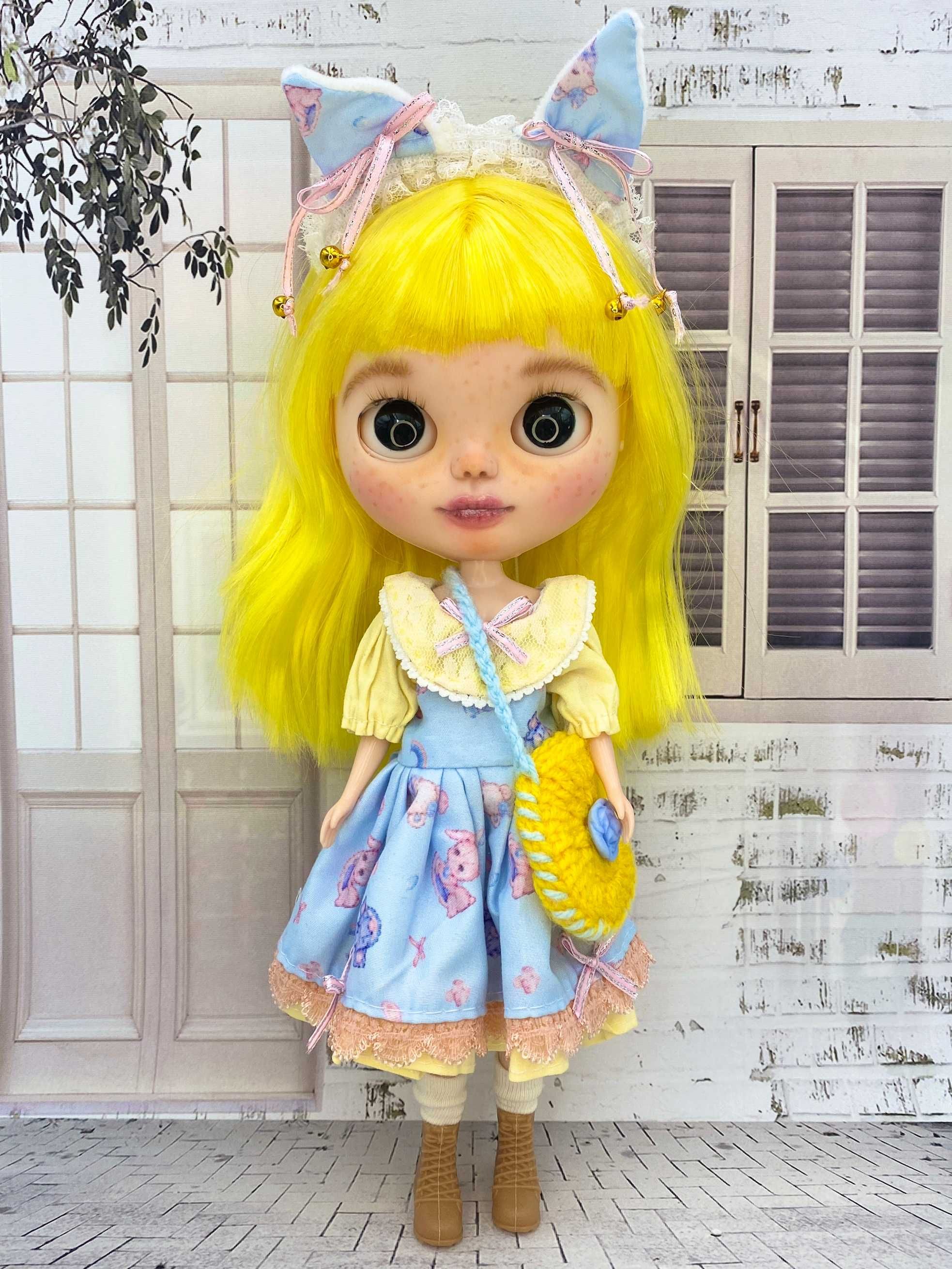 Lalka Blythe custom ooak doll kawaii repaint nowa ciałko w stylu Licca