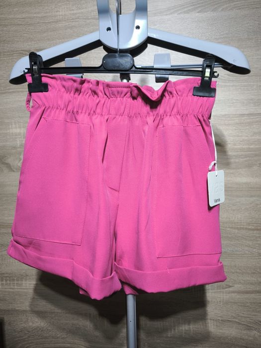 Szorty fuksja wysoki stan włoskie roz S-L