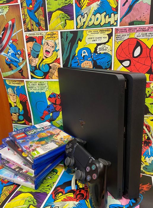 Konsola Sony Ps4 SLIM 500gb+5X GRA Lego,Nfs,Plants Gwaran 12m Szczecin