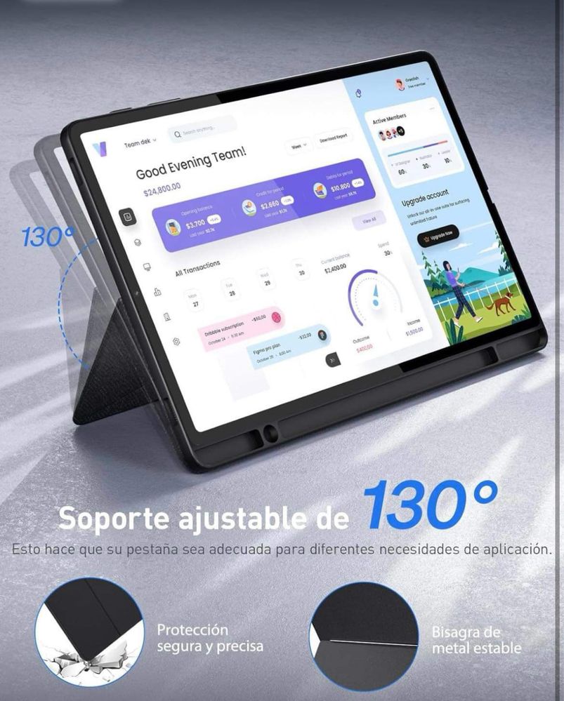 Etui z klawiaturą do Samsung Galaxy Tab S9+/S9 Plus