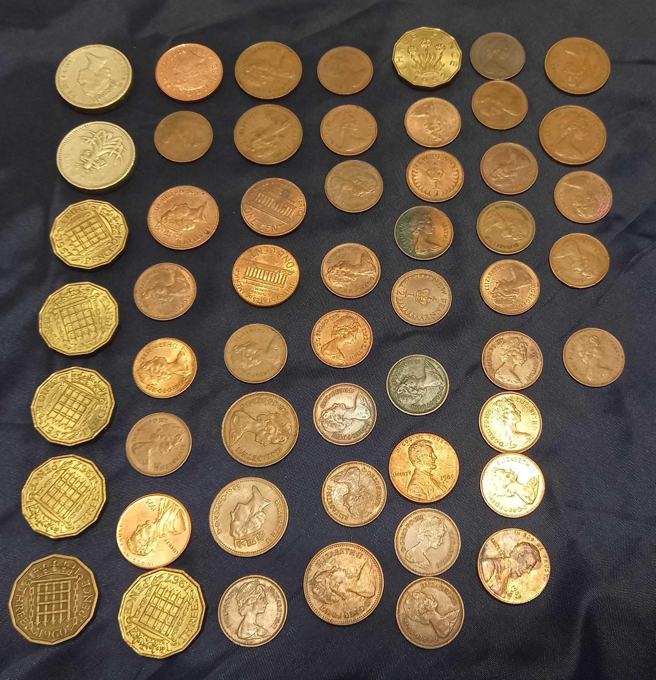 Angielskie monety kolekcjonerskie od 1906 do 1999, 110 szt.