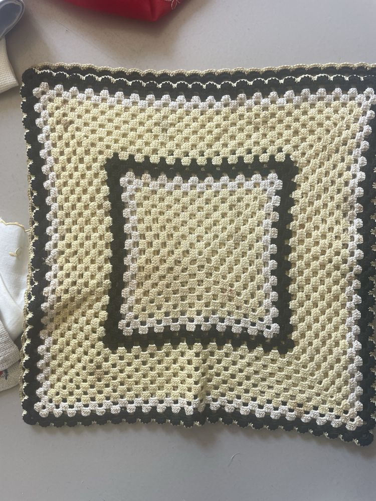 Crochets, toalhas, jogos individuais