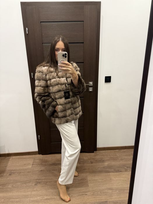 Futro naturalne z soboli, sobole rozm. M L nowe