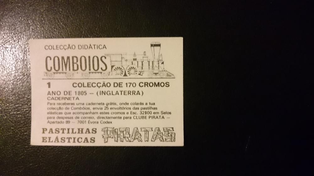 Cromos comboios pastilhas pirata 170 (verso didática clube pirata)