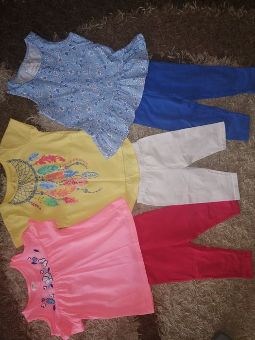 3 bluzeczki nowe r 110 gratis 3x getry