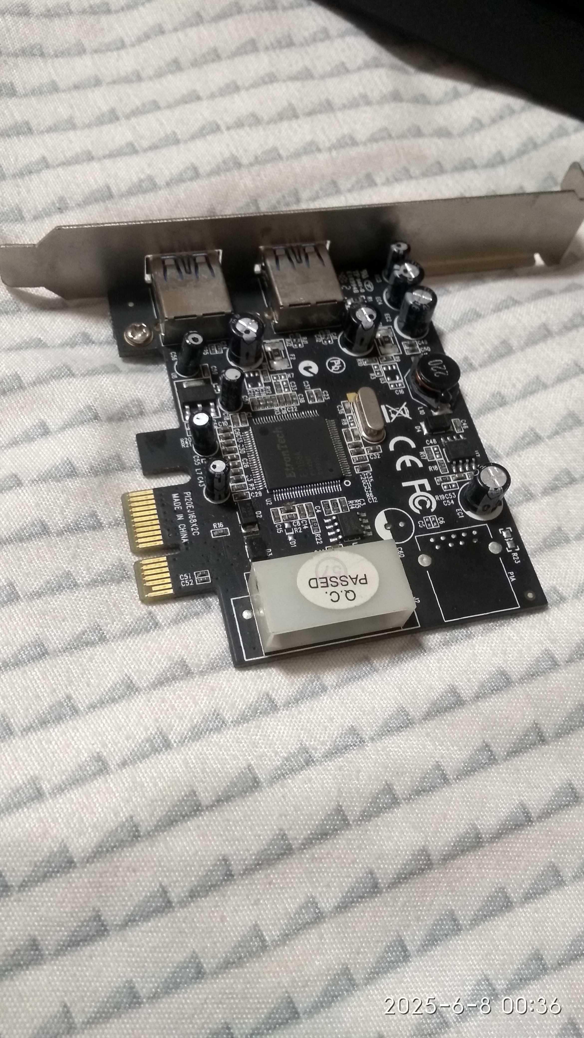 USB3.0 (2000, XP, VISTA, SEVEN, 8, 8.1, 10, 11) KALEA 2 Port PCIe card
