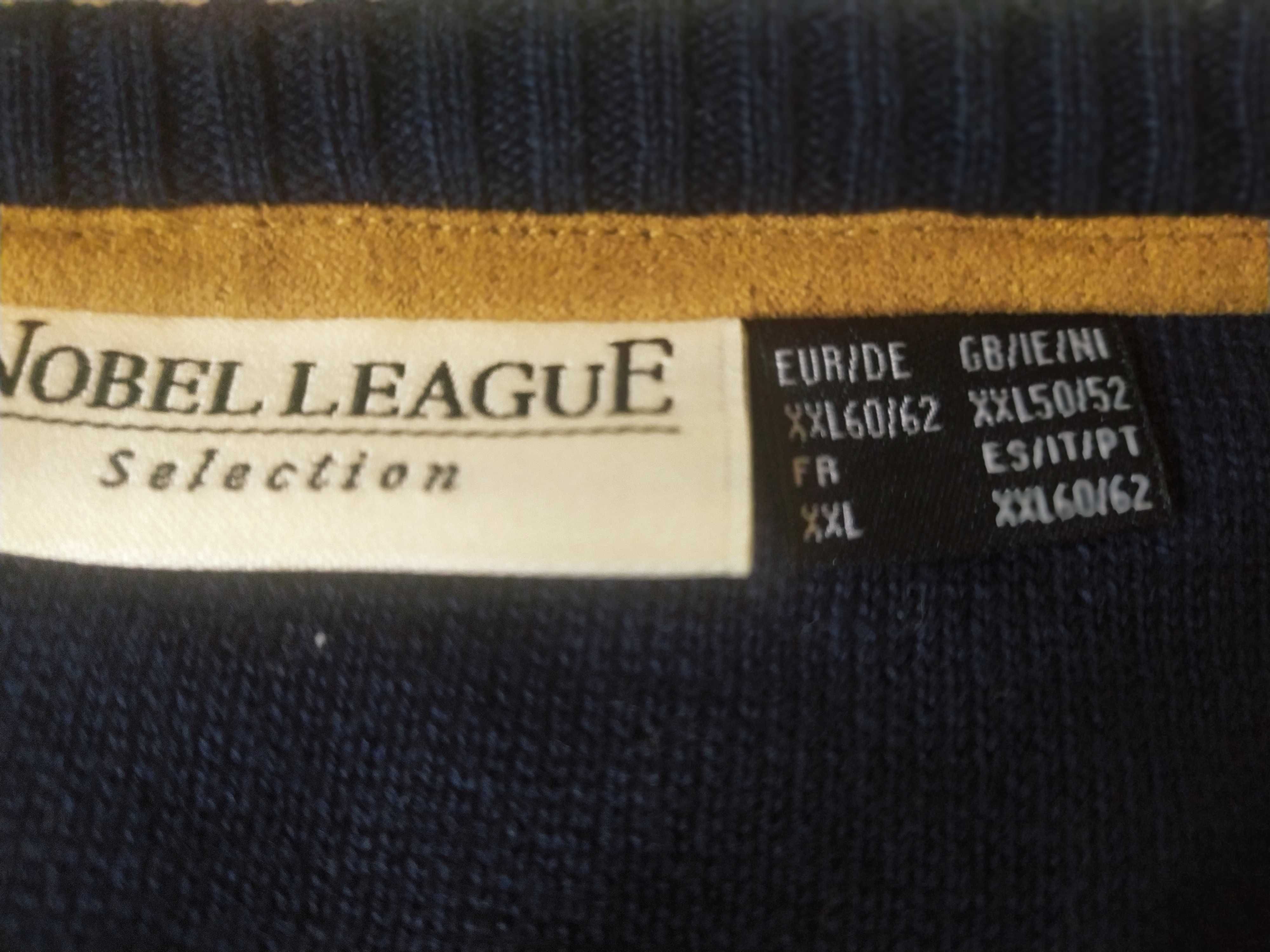 Męski sweter nowy bez metki Nobel League r. 60/62 bawełna+polyacryl