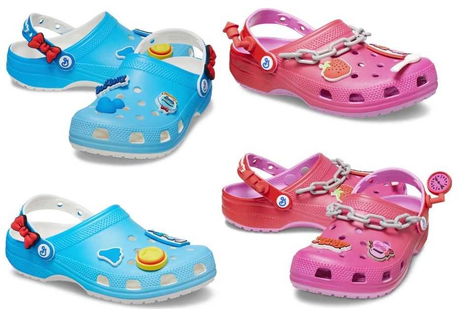 Сабо Crocs з веселими підвісками Jibbitz, W7, W8
