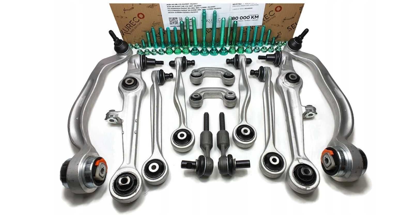 Kit Braços Suspensão HD Audi A4 / A6 / VW PASSAT/ SKODA