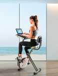 Bicicleta interior compacta com apoio computador portátil