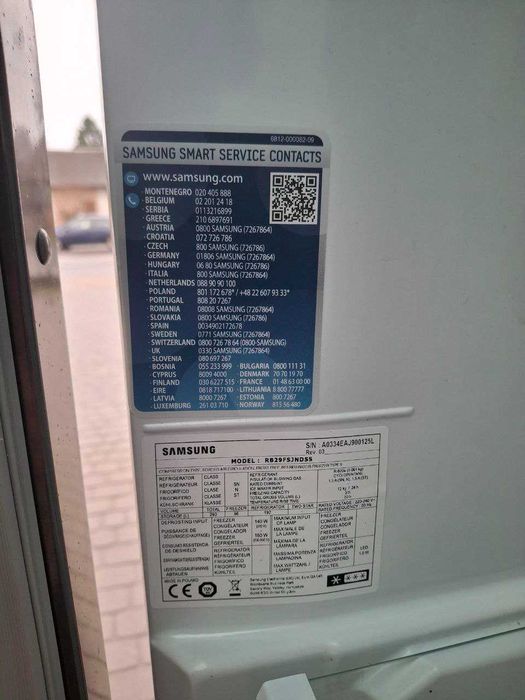 Холодильник б/в  Samsung 180/60/60 Металік  No Frost  #07687