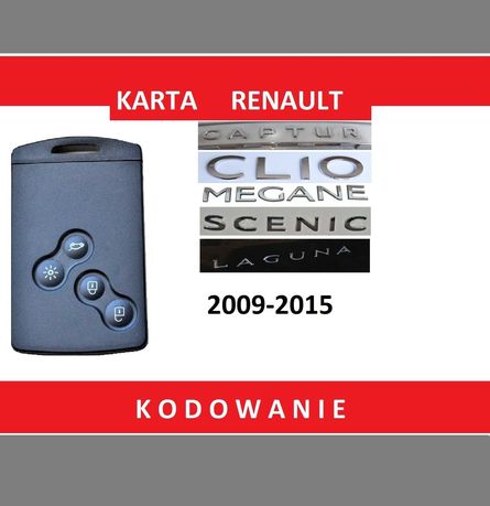 Nowa karta Renault Megane 3 , Laguna 3, Captur ,Clio 4 HF kodowanie