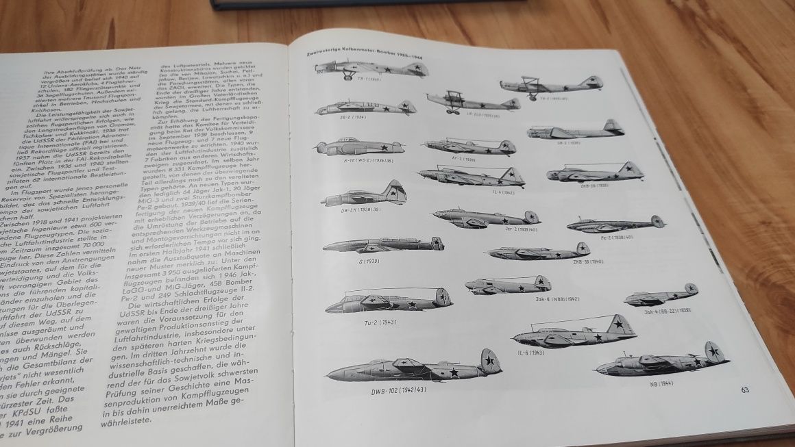 Stare albumy o samolotach w języku niemieckim, lotnictwo