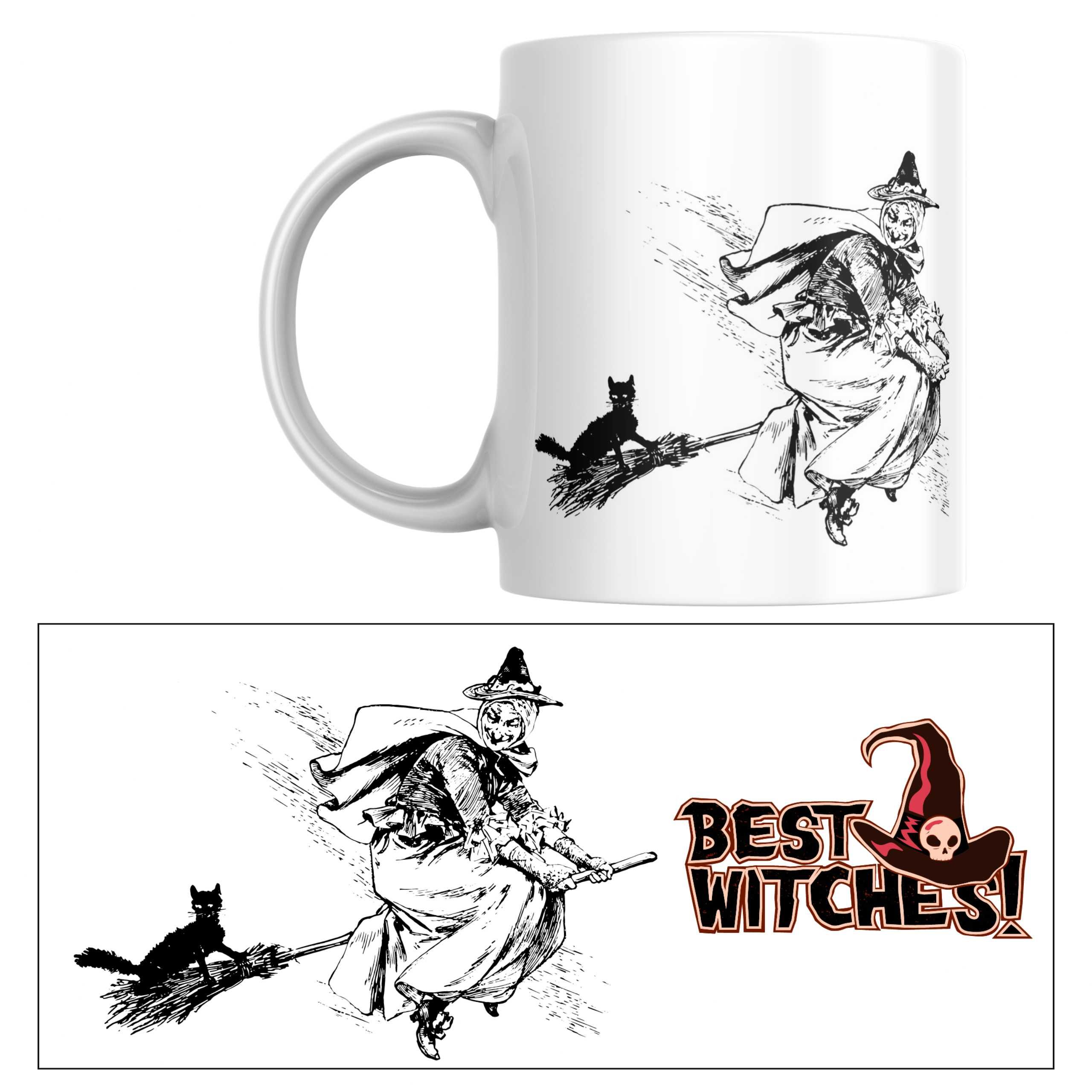 Kubek Halloween prezent jesień wiedźma