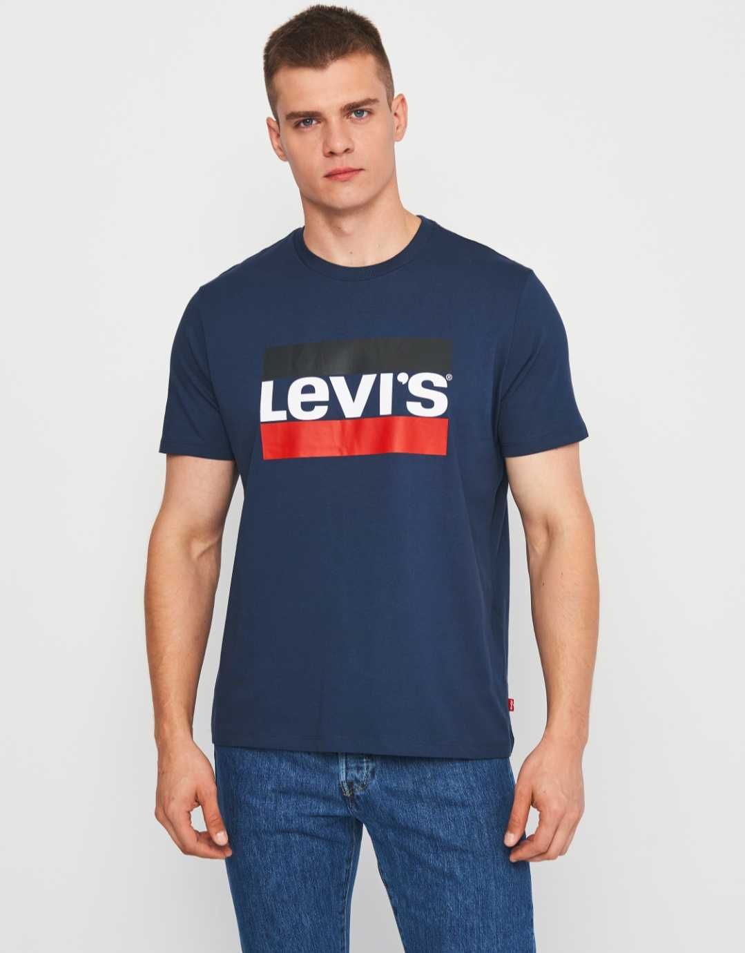 Чоловіча футболка Levi's. Футболка чоловіча синя