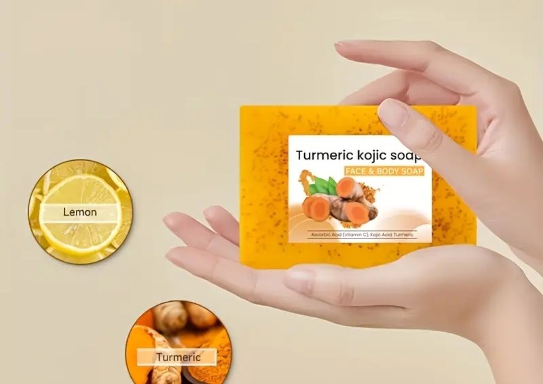 Sabonete artesanal curcuma e limao