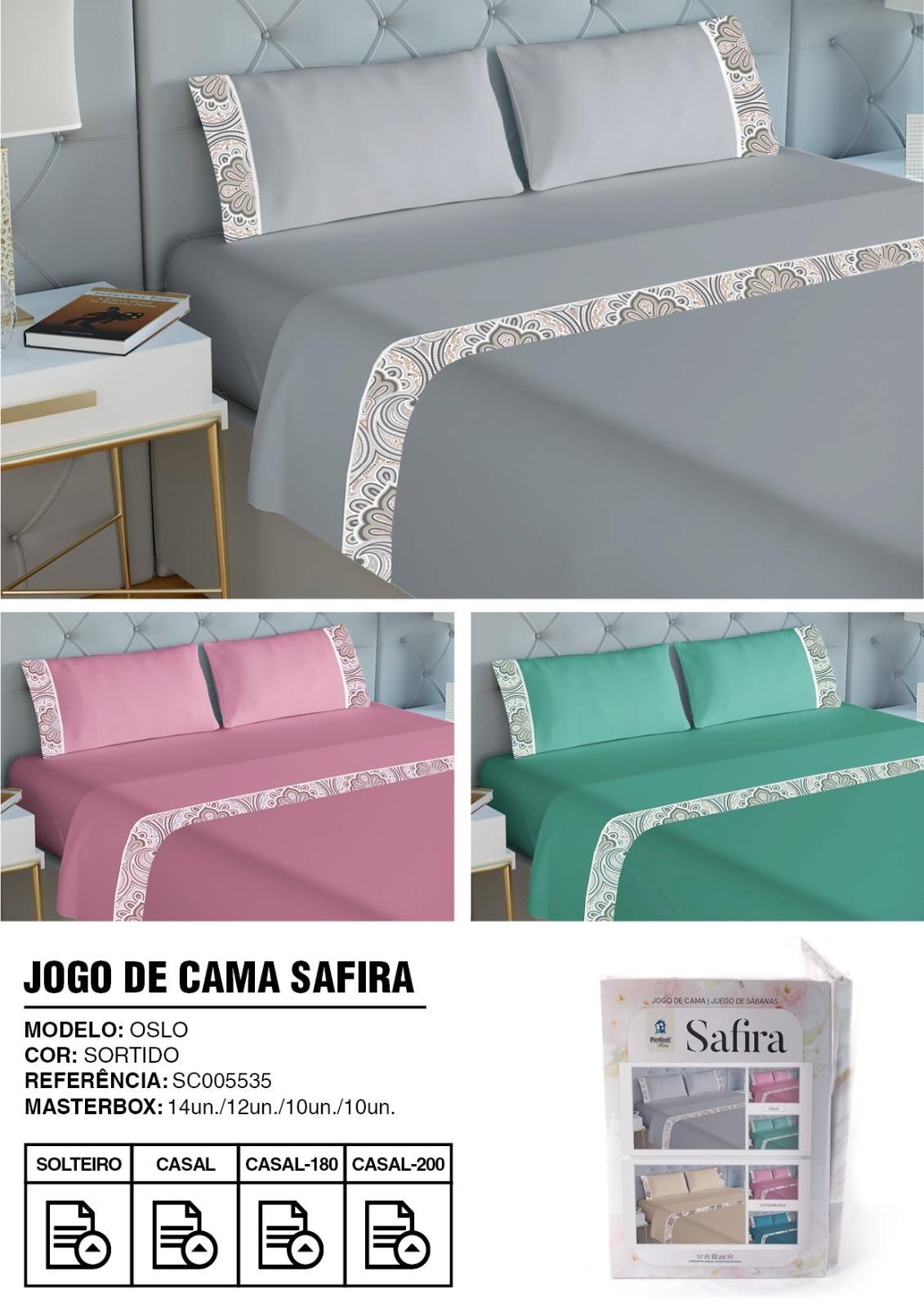 Conjunto colcha dupla face e lençóis