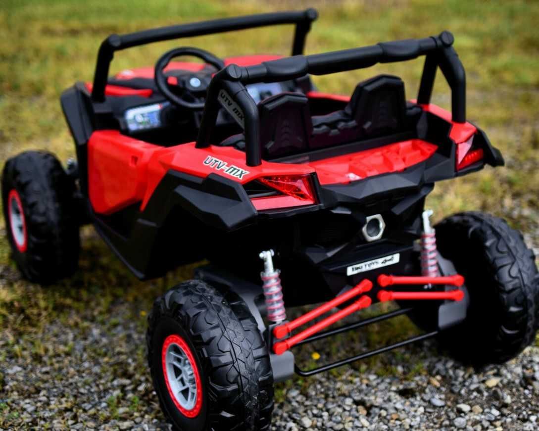 Pojazd Buggy UTV-MX  Lakier 4x60W do 65kg,  24V, MP4 dla 2 dzieci