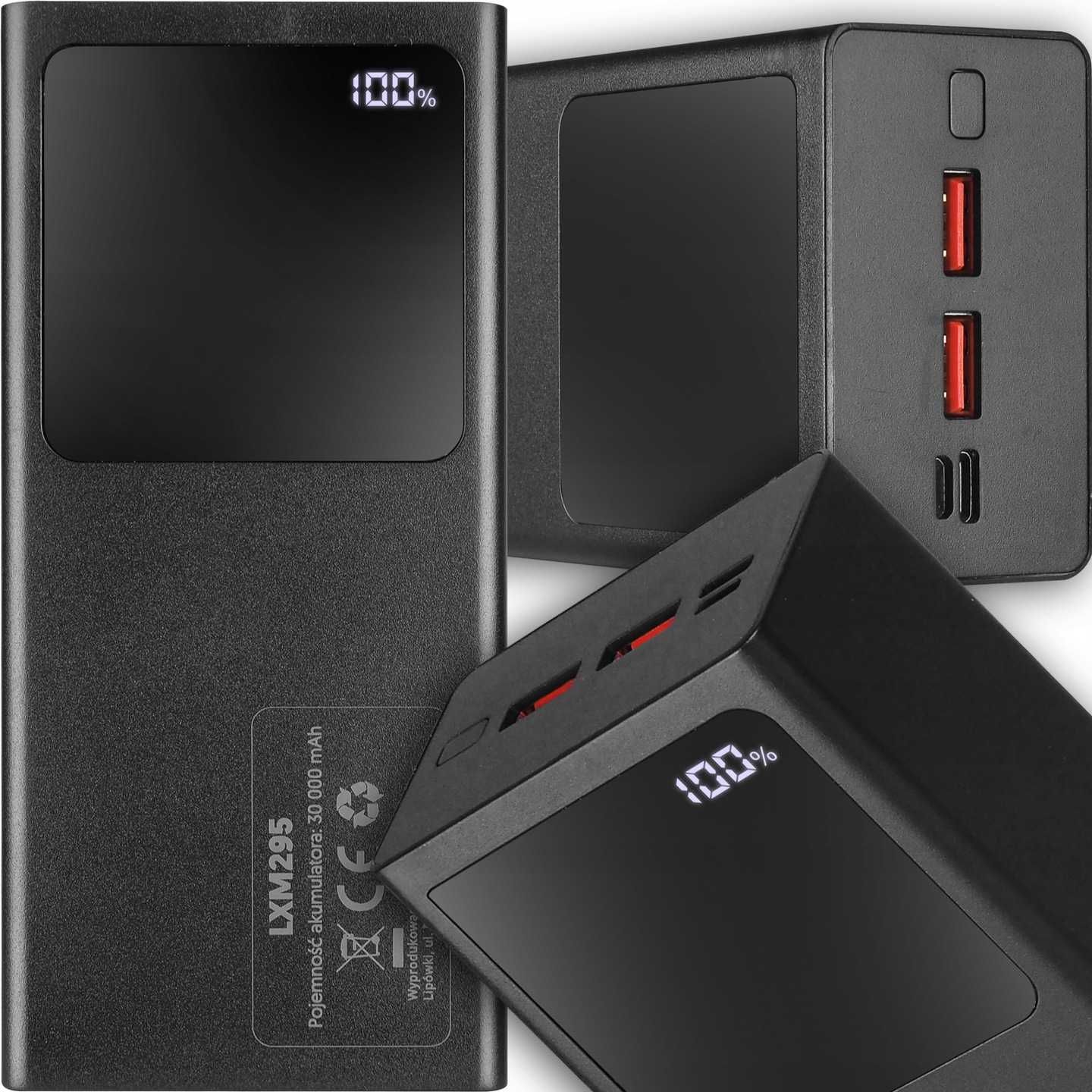 Powerbank LTC 30000 mAh czarny