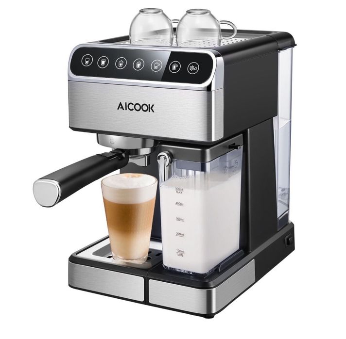 Кофе варка рожковая AICOOK  espresso and auto-cappuccino coffe maker