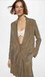 Blazer de liocel Mango