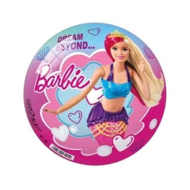 Piłka Gumowa  Barbie Licencja Disney Duża 23 Cm