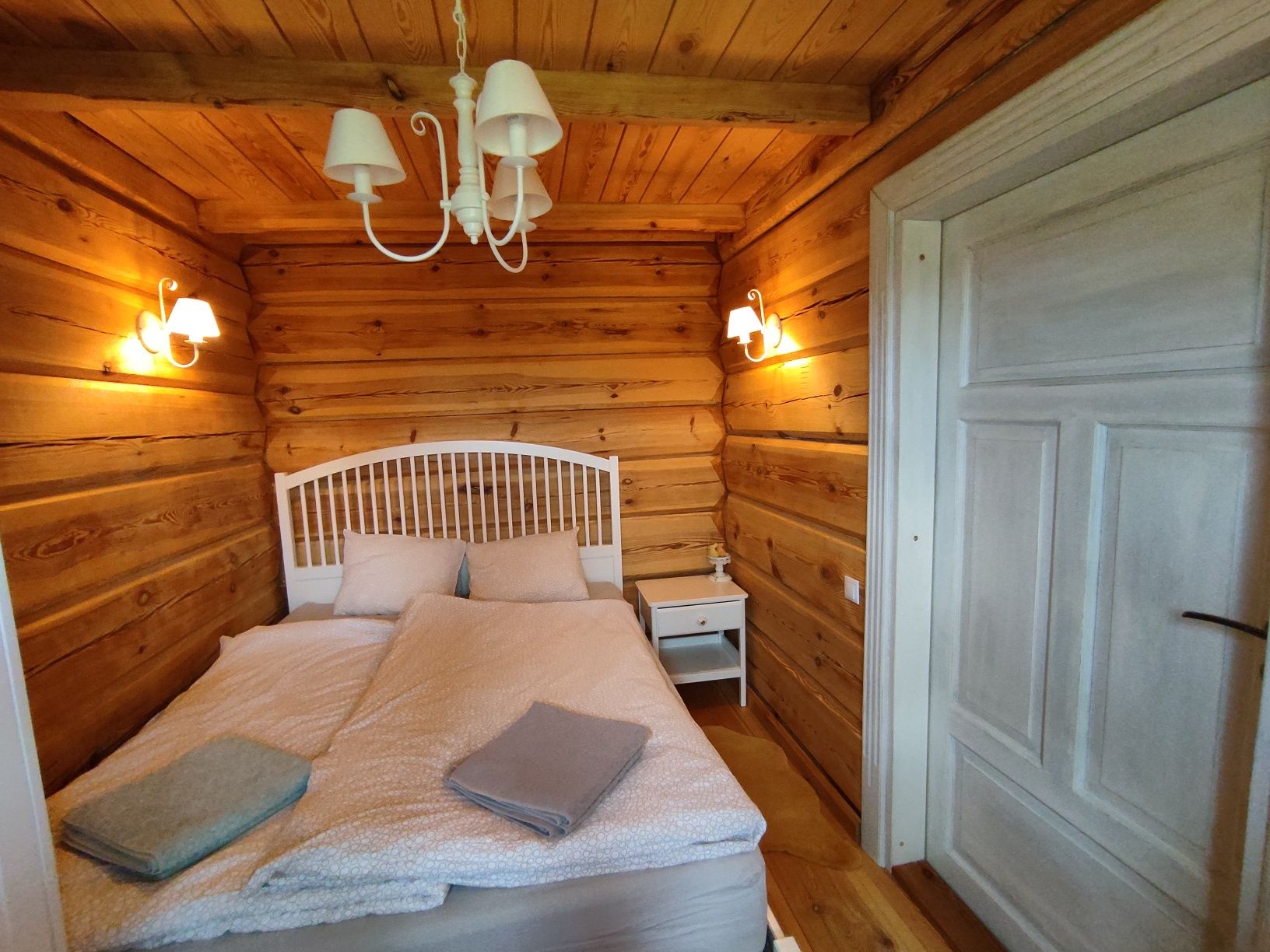 Domek Mazury, całoroczny dom z bala, sauna, balia na wyłączność