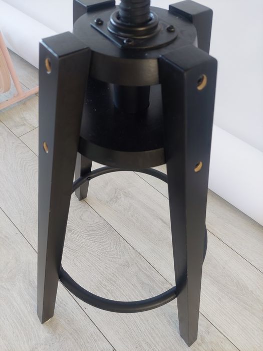 Stołek barowy hoker czarny ikea DALFRED